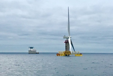 西班牙獲得它的第一個海上風力渦輪機