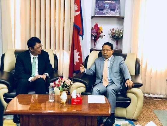 尼泊爾與日本周一在Singhbirbar的能源部舉行會議，希望在能源和水電領(lǐng)域進行合作