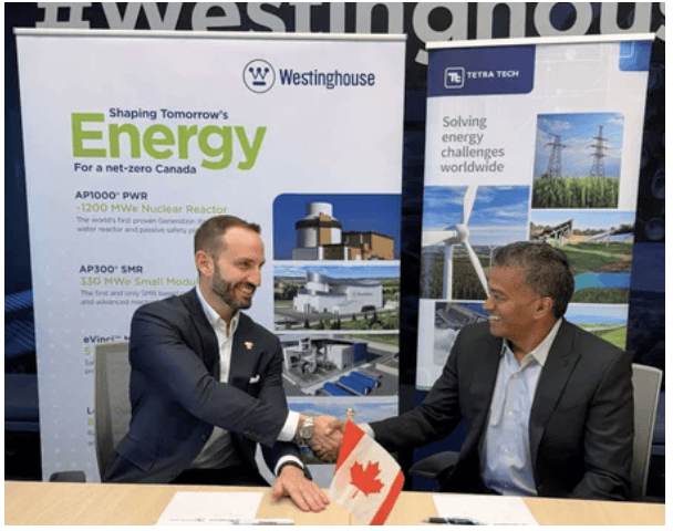 西屋電氣與加拿大Tetra Tech簽署核能合作協議，推進AP1000反應堆項目
